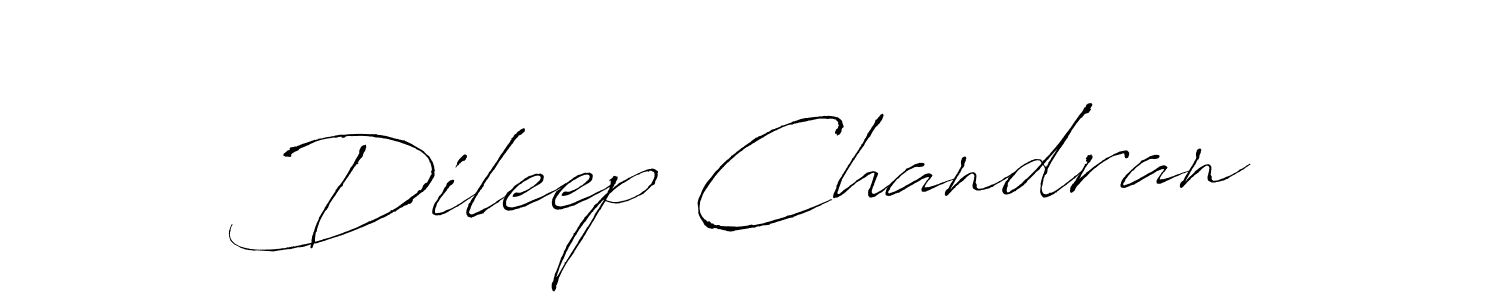 Use a signature maker to create a handwritten signature online. With this signature software, you can design (Antro_Vectra) your own signature for name Dileep Chandran. Dileep Chandran signature style 6 images and pictures png