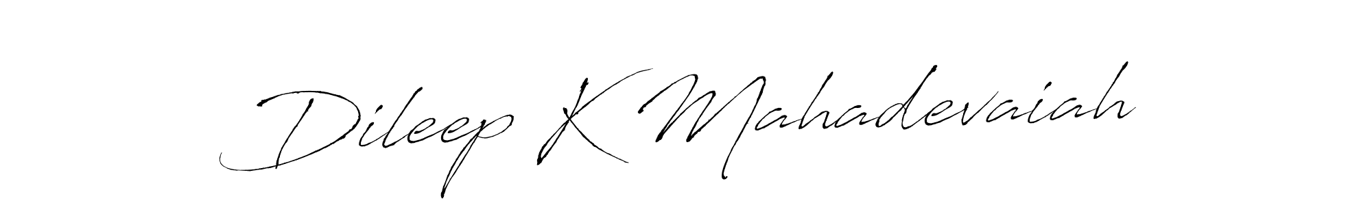 Antro_Vectra is a professional signature style that is perfect for those who want to add a touch of class to their signature. It is also a great choice for those who want to make their signature more unique. Get Dileep K Mahadevaiah name to fancy signature for free. Dileep K Mahadevaiah signature style 6 images and pictures png