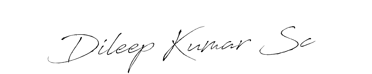 Design your own signature with our free online signature maker. With this signature software, you can create a handwritten (Antro_Vectra) signature for name Dileep Kumar Sc. Dileep Kumar Sc signature style 6 images and pictures png