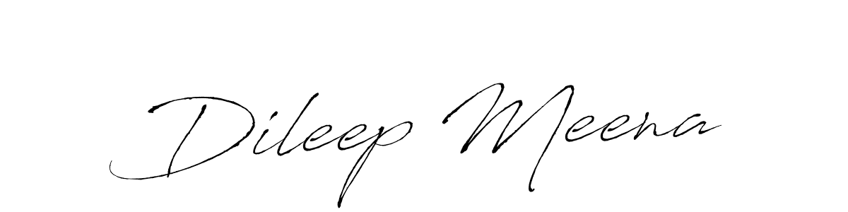 Create a beautiful signature design for name Dileep Meena. With this signature (Antro_Vectra) fonts, you can make a handwritten signature for free. Dileep Meena signature style 6 images and pictures png
