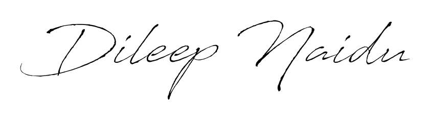 Similarly Antro_Vectra is the best handwritten signature design. Signature creator online. You can use it as an online autograph creator for name Dileep Naidu. Dileep Naidu signature style 6 images and pictures png