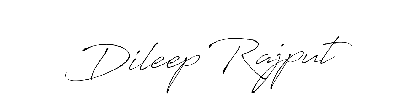 Design your own signature with our free online signature maker. With this signature software, you can create a handwritten (Antro_Vectra) signature for name Dileep Rajput. Dileep Rajput signature style 6 images and pictures png