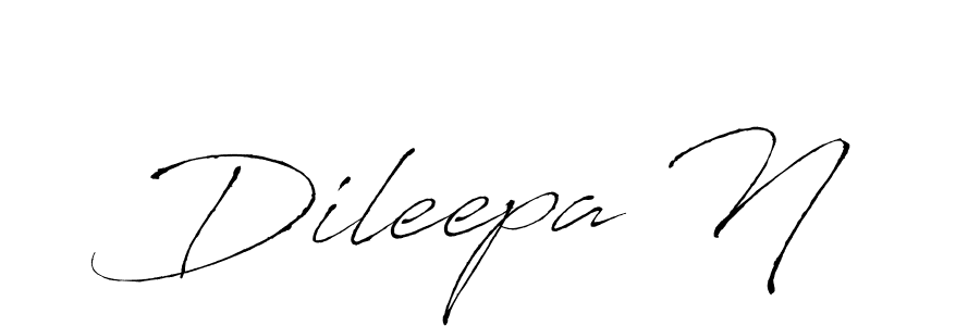 if you are searching for the best signature style for your name Dileepa N. so please give up your signature search. here we have designed multiple signature styles  using Antro_Vectra. Dileepa N signature style 6 images and pictures png