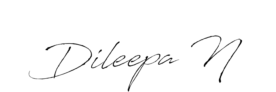 Design your own signature with our free online signature maker. With this signature software, you can create a handwritten (Antro_Vectra) signature for name Dileepa N. Dileepa N signature style 6 images and pictures png