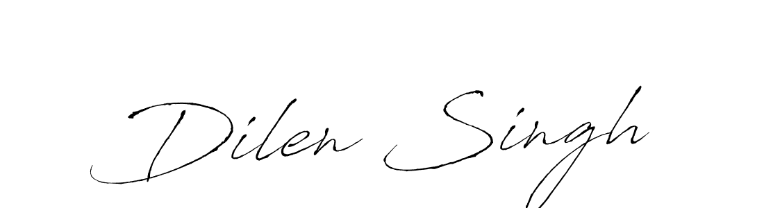 How to make Dilen Singh signature? Antro_Vectra is a professional autograph style. Create handwritten signature for Dilen Singh name. Dilen Singh signature style 6 images and pictures png
