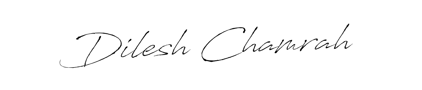 Similarly Antro_Vectra is the best handwritten signature design. Signature creator online .You can use it as an online autograph creator for name Dilesh Chamrah. Dilesh Chamrah signature style 6 images and pictures png