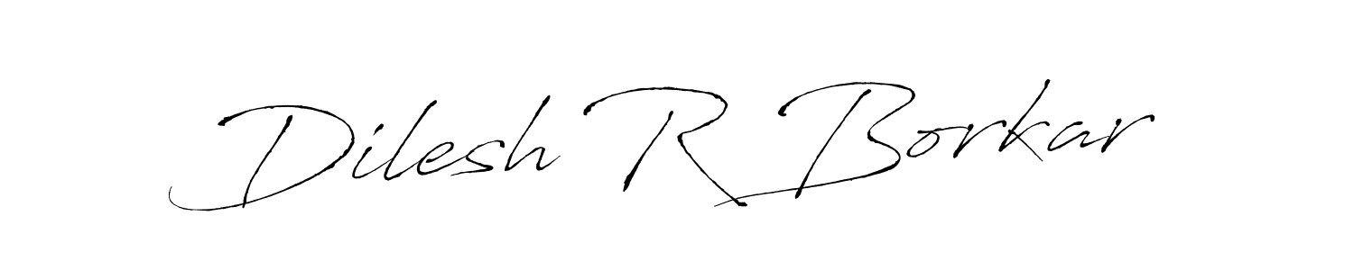 Make a beautiful signature design for name Dilesh R Borkar. With this signature (Antro_Vectra) style, you can create a handwritten signature for free. Dilesh R Borkar signature style 6 images and pictures png