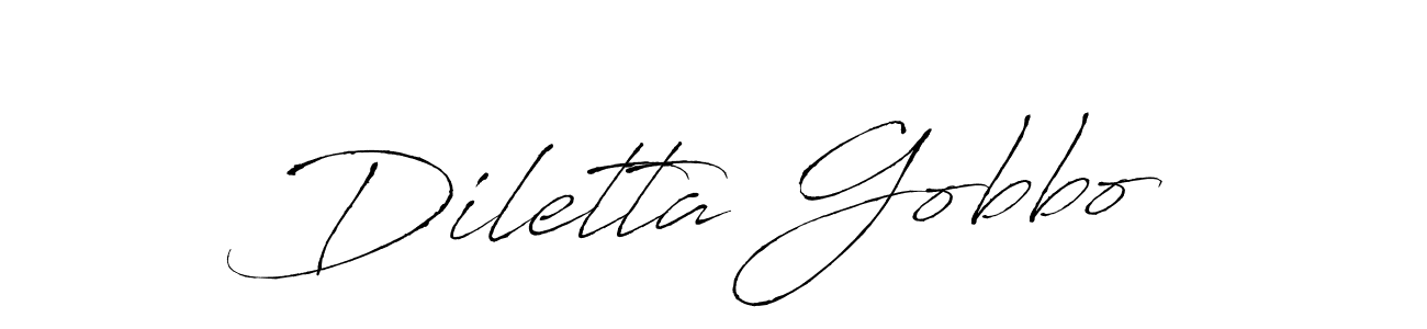 Make a beautiful signature design for name Diletta Gobbo. With this signature (Antro_Vectra) style, you can create a handwritten signature for free. Diletta Gobbo signature style 6 images and pictures png