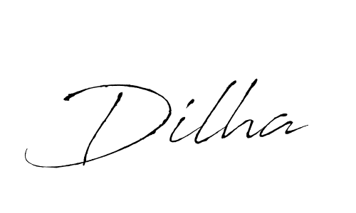 How to make Dilha signature? Antro_Vectra is a professional autograph style. Create handwritten signature for Dilha name. Dilha signature style 6 images and pictures png