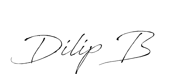 Best and Professional Signature Style for Dilip B. Antro_Vectra Best Signature Style Collection. Dilip B signature style 6 images and pictures png