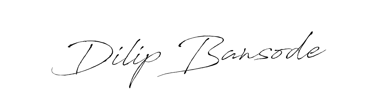 Design your own signature with our free online signature maker. With this signature software, you can create a handwritten (Antro_Vectra) signature for name Dilip Bansode. Dilip Bansode signature style 6 images and pictures png