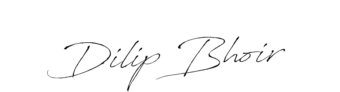 How to make Dilip Bhoir name signature. Use Antro_Vectra style for creating short signs online. This is the latest handwritten sign. Dilip Bhoir signature style 6 images and pictures png