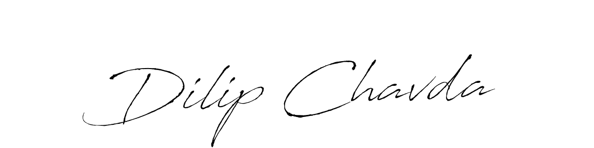 Dilip Chavda stylish signature style. Best Handwritten Sign (Antro_Vectra) for my name. Handwritten Signature Collection Ideas for my name Dilip Chavda. Dilip Chavda signature style 6 images and pictures png