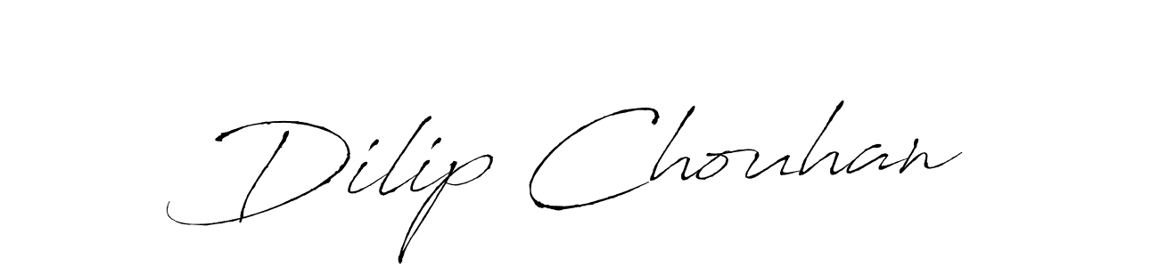 Make a beautiful signature design for name Dilip Chouhan. With this signature (Antro_Vectra) style, you can create a handwritten signature for free. Dilip Chouhan signature style 6 images and pictures png