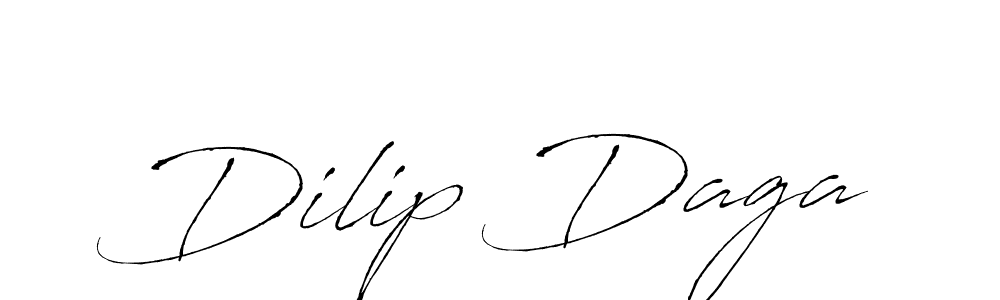 Use a signature maker to create a handwritten signature online. With this signature software, you can design (Antro_Vectra) your own signature for name Dilip Daga. Dilip Daga signature style 6 images and pictures png