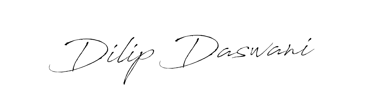 How to make Dilip Daswani signature? Antro_Vectra is a professional autograph style. Create handwritten signature for Dilip Daswani name. Dilip Daswani signature style 6 images and pictures png