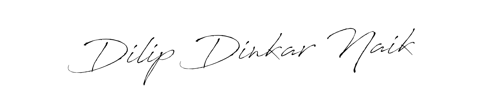 How to make Dilip Dinkar Naik name signature. Use Antro_Vectra style for creating short signs online. This is the latest handwritten sign. Dilip Dinkar Naik signature style 6 images and pictures png