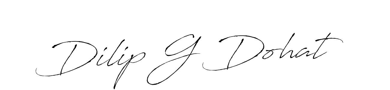 Create a beautiful signature design for name Dilip G Dohat. With this signature (Antro_Vectra) fonts, you can make a handwritten signature for free. Dilip G Dohat signature style 6 images and pictures png