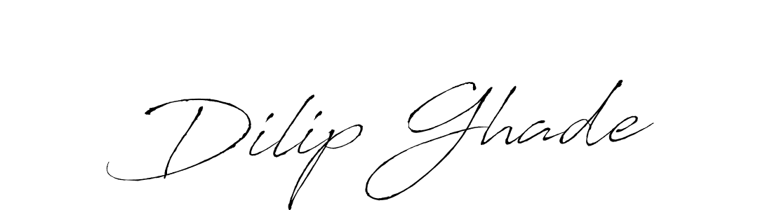 How to make Dilip Ghade name signature. Use Antro_Vectra style for creating short signs online. This is the latest handwritten sign. Dilip Ghade signature style 6 images and pictures png