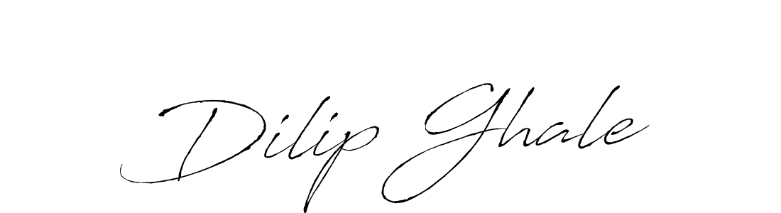 Design your own signature with our free online signature maker. With this signature software, you can create a handwritten (Antro_Vectra) signature for name Dilip Ghale. Dilip Ghale signature style 6 images and pictures png