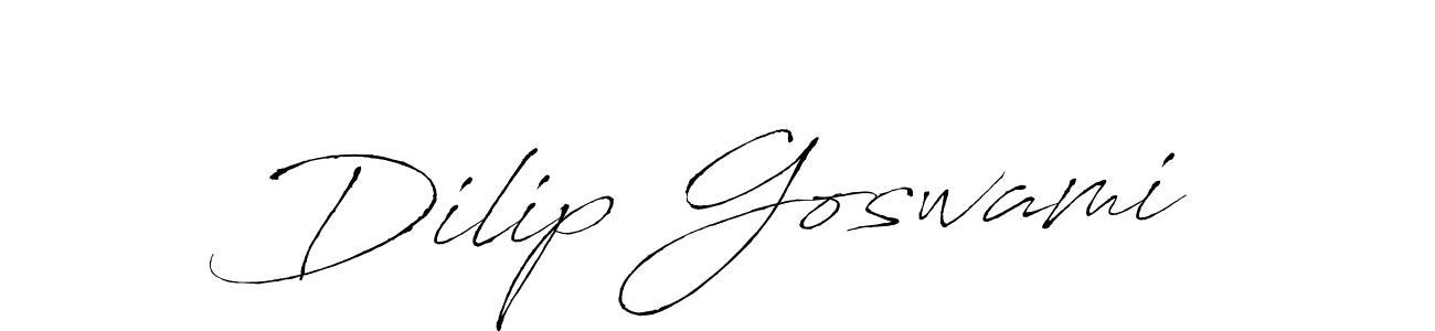 Use a signature maker to create a handwritten signature online. With this signature software, you can design (Antro_Vectra) your own signature for name Dilip Goswami. Dilip Goswami signature style 6 images and pictures png