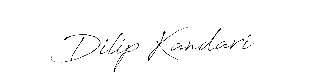 Also we have Dilip Kandari name is the best signature style. Create professional handwritten signature collection using Antro_Vectra autograph style. Dilip Kandari signature style 6 images and pictures png