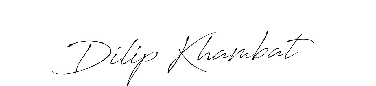 Also we have Dilip Khambat name is the best signature style. Create professional handwritten signature collection using Antro_Vectra autograph style. Dilip Khambat signature style 6 images and pictures png