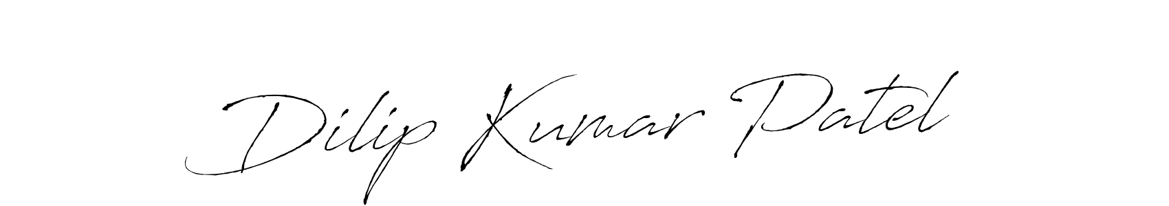 Make a beautiful signature design for name Dilip Kumar Patel. With this signature (Antro_Vectra) style, you can create a handwritten signature for free. Dilip Kumar Patel signature style 6 images and pictures png