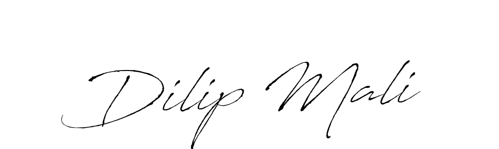 Also we have Dilip Mali name is the best signature style. Create professional handwritten signature collection using Antro_Vectra autograph style. Dilip Mali signature style 6 images and pictures png