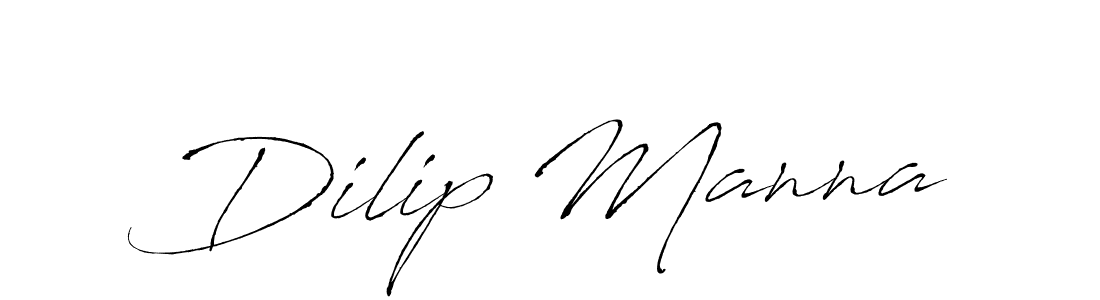 Dilip Manna stylish signature style. Best Handwritten Sign (Antro_Vectra) for my name. Handwritten Signature Collection Ideas for my name Dilip Manna. Dilip Manna signature style 6 images and pictures png