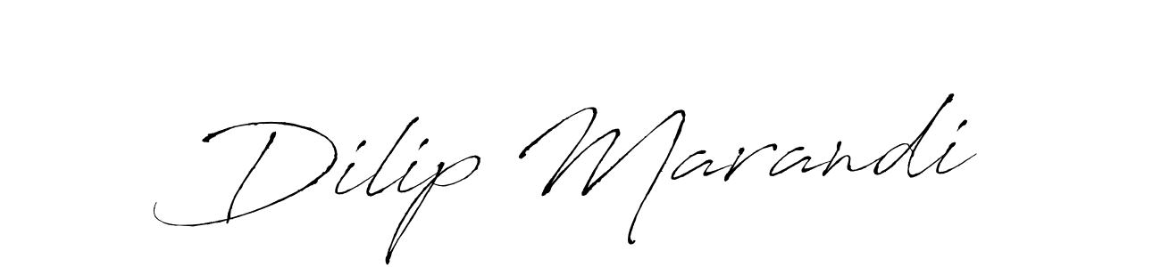 Design your own signature with our free online signature maker. With this signature software, you can create a handwritten (Antro_Vectra) signature for name Dilip Marandi. Dilip Marandi signature style 6 images and pictures png