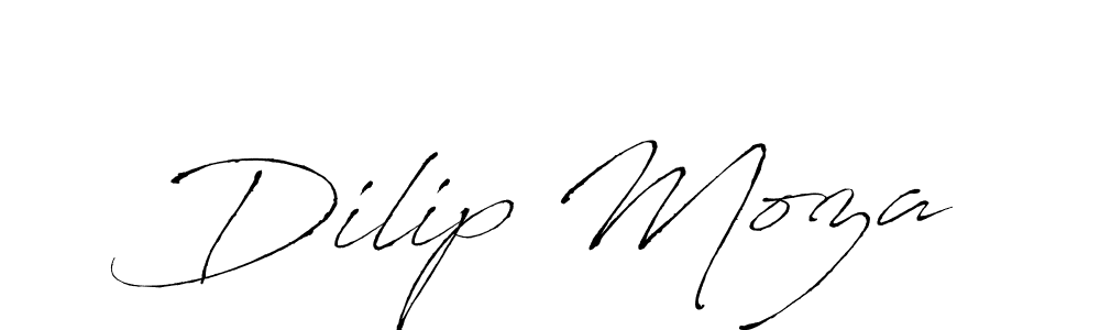 Dilip Moza stylish signature style. Best Handwritten Sign (Antro_Vectra) for my name. Handwritten Signature Collection Ideas for my name Dilip Moza. Dilip Moza signature style 6 images and pictures png