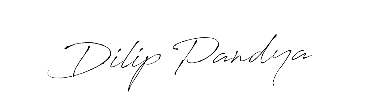 Design your own signature with our free online signature maker. With this signature software, you can create a handwritten (Antro_Vectra) signature for name Dilip Pandya. Dilip Pandya signature style 6 images and pictures png