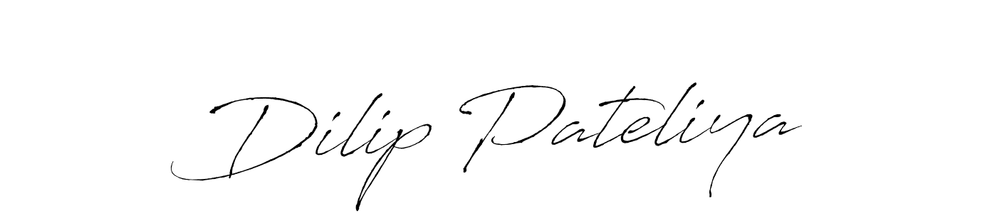 Create a beautiful signature design for name Dilip Pateliya. With this signature (Antro_Vectra) fonts, you can make a handwritten signature for free. Dilip Pateliya signature style 6 images and pictures png