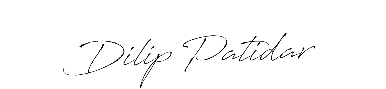 It looks lik you need a new signature style for name Dilip Patidar. Design unique handwritten (Antro_Vectra) signature with our free signature maker in just a few clicks. Dilip Patidar signature style 6 images and pictures png