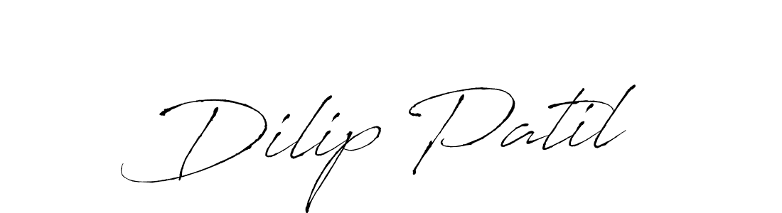 How to make Dilip Patil name signature. Use Antro_Vectra style for creating short signs online. This is the latest handwritten sign. Dilip Patil signature style 6 images and pictures png