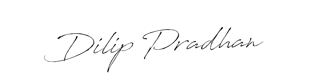 Make a beautiful signature design for name Dilip Pradhan. With this signature (Antro_Vectra) style, you can create a handwritten signature for free. Dilip Pradhan signature style 6 images and pictures png