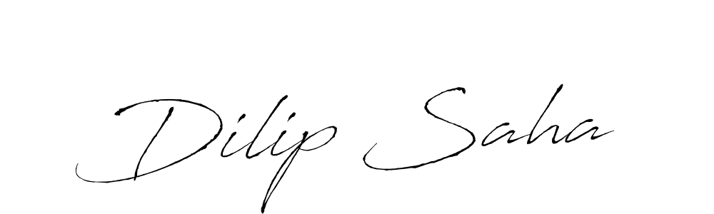 Design your own signature with our free online signature maker. With this signature software, you can create a handwritten (Antro_Vectra) signature for name Dilip Saha. Dilip Saha signature style 6 images and pictures png