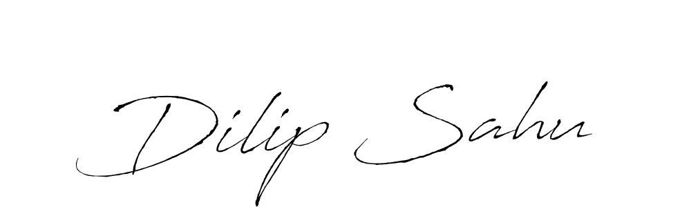 Design your own signature with our free online signature maker. With this signature software, you can create a handwritten (Antro_Vectra) signature for name Dilip Sahu. Dilip Sahu signature style 6 images and pictures png