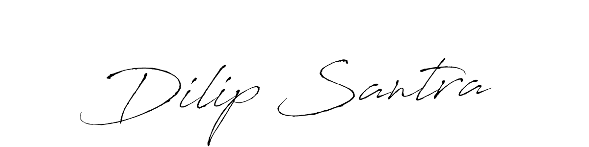 Design your own signature with our free online signature maker. With this signature software, you can create a handwritten (Antro_Vectra) signature for name Dilip Santra. Dilip Santra signature style 6 images and pictures png