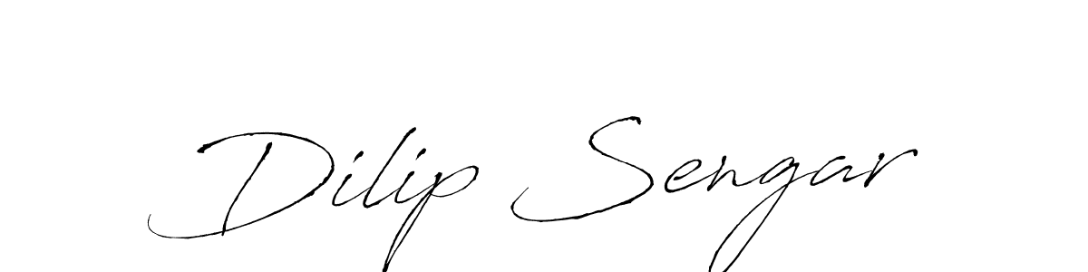Create a beautiful signature design for name Dilip Sengar. With this signature (Antro_Vectra) fonts, you can make a handwritten signature for free. Dilip Sengar signature style 6 images and pictures png