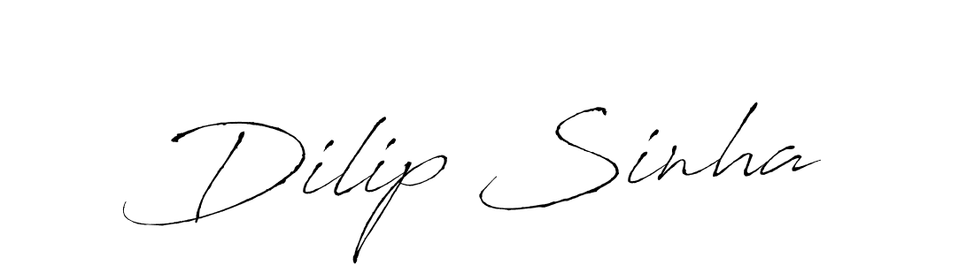 Create a beautiful signature design for name Dilip Sinha. With this signature (Antro_Vectra) fonts, you can make a handwritten signature for free. Dilip Sinha signature style 6 images and pictures png