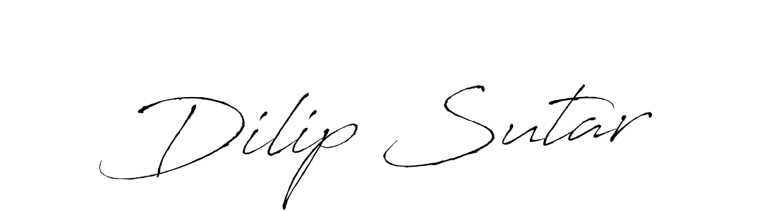 How to make Dilip Sutar signature? Antro_Vectra is a professional autograph style. Create handwritten signature for Dilip Sutar name. Dilip Sutar signature style 6 images and pictures png