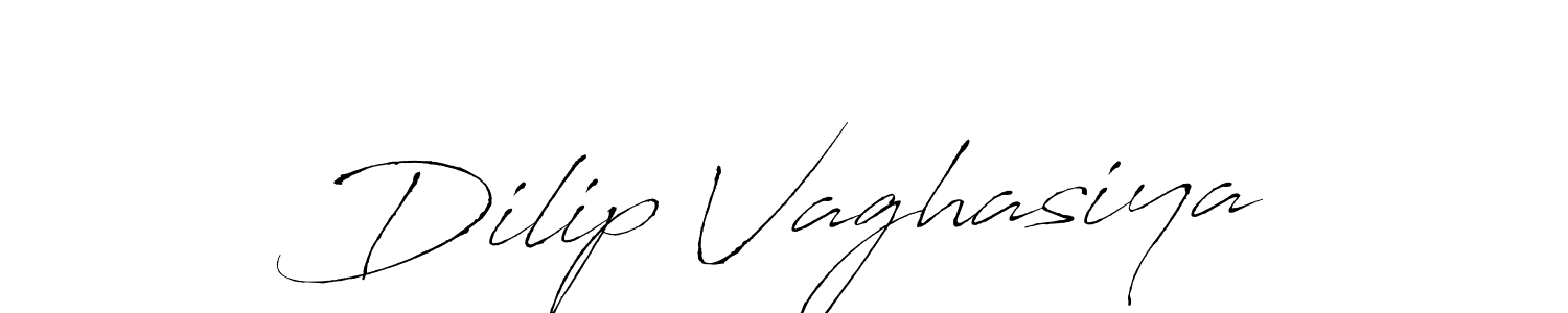 Make a beautiful signature design for name Dilip Vaghasiya. With this signature (Antro_Vectra) style, you can create a handwritten signature for free. Dilip Vaghasiya signature style 6 images and pictures png