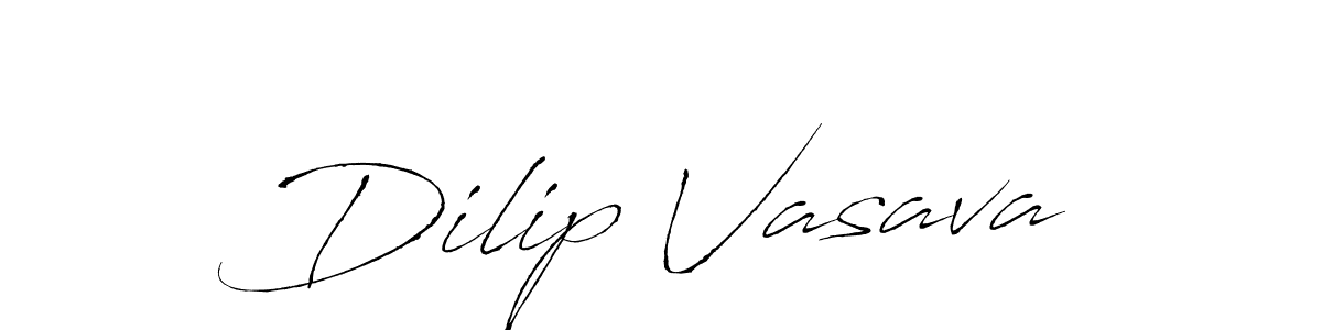 Dilip Vasava stylish signature style. Best Handwritten Sign (Antro_Vectra) for my name. Handwritten Signature Collection Ideas for my name Dilip Vasava. Dilip Vasava signature style 6 images and pictures png