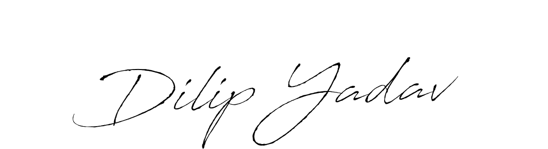 Dilip Yadav stylish signature style. Best Handwritten Sign (Antro_Vectra) for my name. Handwritten Signature Collection Ideas for my name Dilip Yadav. Dilip Yadav signature style 6 images and pictures png