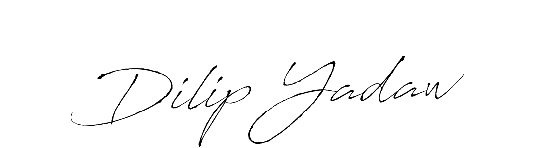 How to make Dilip Yadaw signature? Antro_Vectra is a professional autograph style. Create handwritten signature for Dilip Yadaw name. Dilip Yadaw signature style 6 images and pictures png