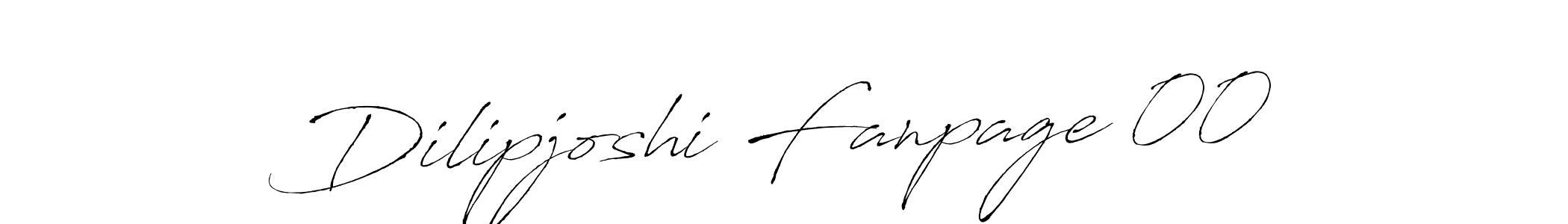 Use a signature maker to create a handwritten signature online. With this signature software, you can design (Antro_Vectra) your own signature for name Dilipjoshi Fanpage 00. Dilipjoshi Fanpage 00 signature style 6 images and pictures png