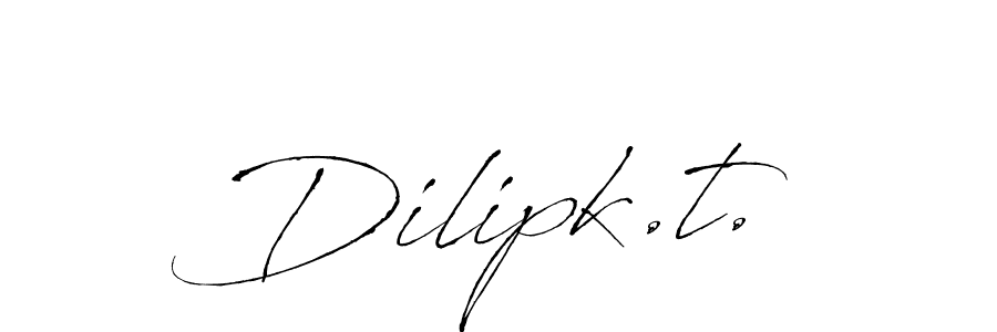 Once you've used our free online signature maker to create your best signature Antro_Vectra style, it's time to enjoy all of the benefits that Dilipk.t. name signing documents. Dilipk.t. signature style 6 images and pictures png