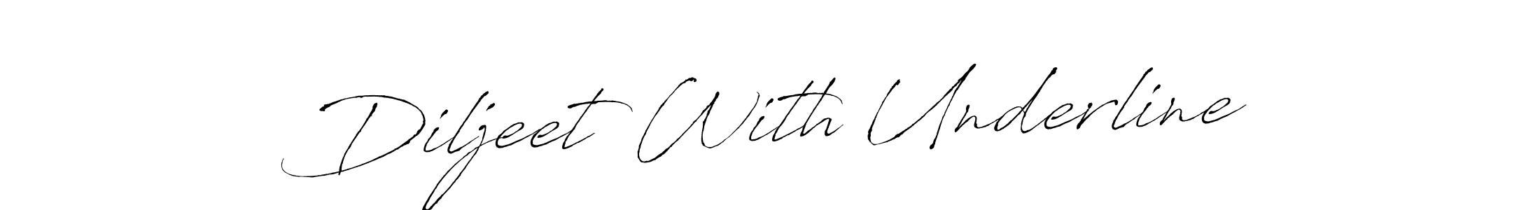 Best and Professional Signature Style for Diljeet With Underline. Antro_Vectra Best Signature Style Collection. Diljeet With Underline signature style 6 images and pictures png